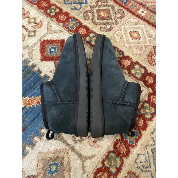 Authentic UGG Classic Ultra Mini BLACK Women's 8 Boots Winter - Picture 9 of 14